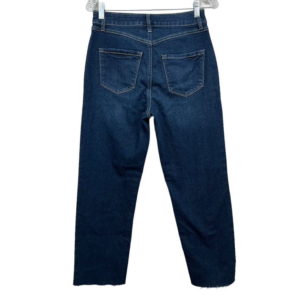 Sincerely Jules Womens Jeans Mom Stovepipe Raw Hem Button Fly Blue Size 1/25* - Picture 5 of 6